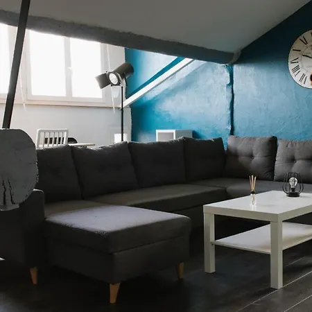 Appart Climatise Style Loft Avec Garage Apartman *
